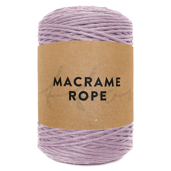 Lilac 300m 3mm Premium Cotton Macrame Yarn 1kg Single Twist