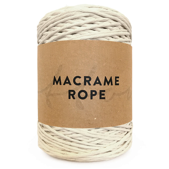 Natural 300m 3mm Premium Cotton Macrame Yarn 1kg Single Twist