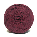 Bordeaux Red 45m 5mm Recycled Cotton Macrame Yarn 250g Single Twist