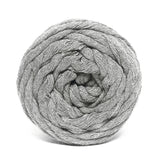 Light Gray 45m 5mm Recycled Cotton Macrame Yarn 250g Single Twist