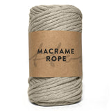 Beige 45m 5mm Recycled Cotton Macrame Yarn 250g Single Twist