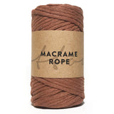 Terracotta 45m 5mm Recycled Cotton Macrame Yarn 250g Single Twist