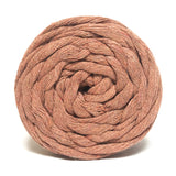 Terracotta 90m 5mm Recycled Cotton Macrame Yarn 500g Single Twist