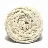 Natural 90m 5mm Recycled Cotton Macrame Yarn 500g Single Twist