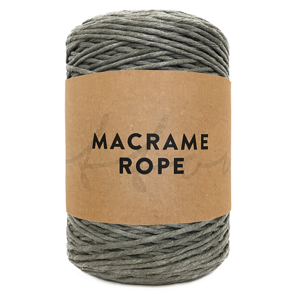 Taupe 300m 3mm Premium Cotton Macrame Yarn 1kg Single Twist