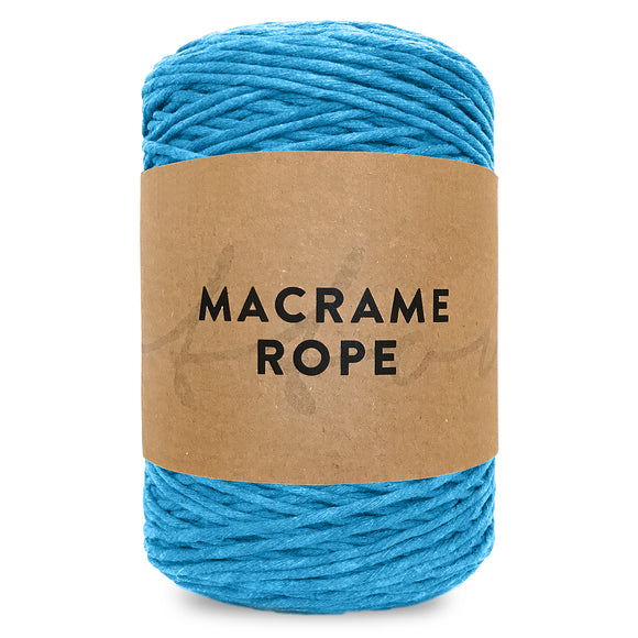 Turquoise 150m 5mm Premium Cotton Macrame Yarn 1kg Single Twist